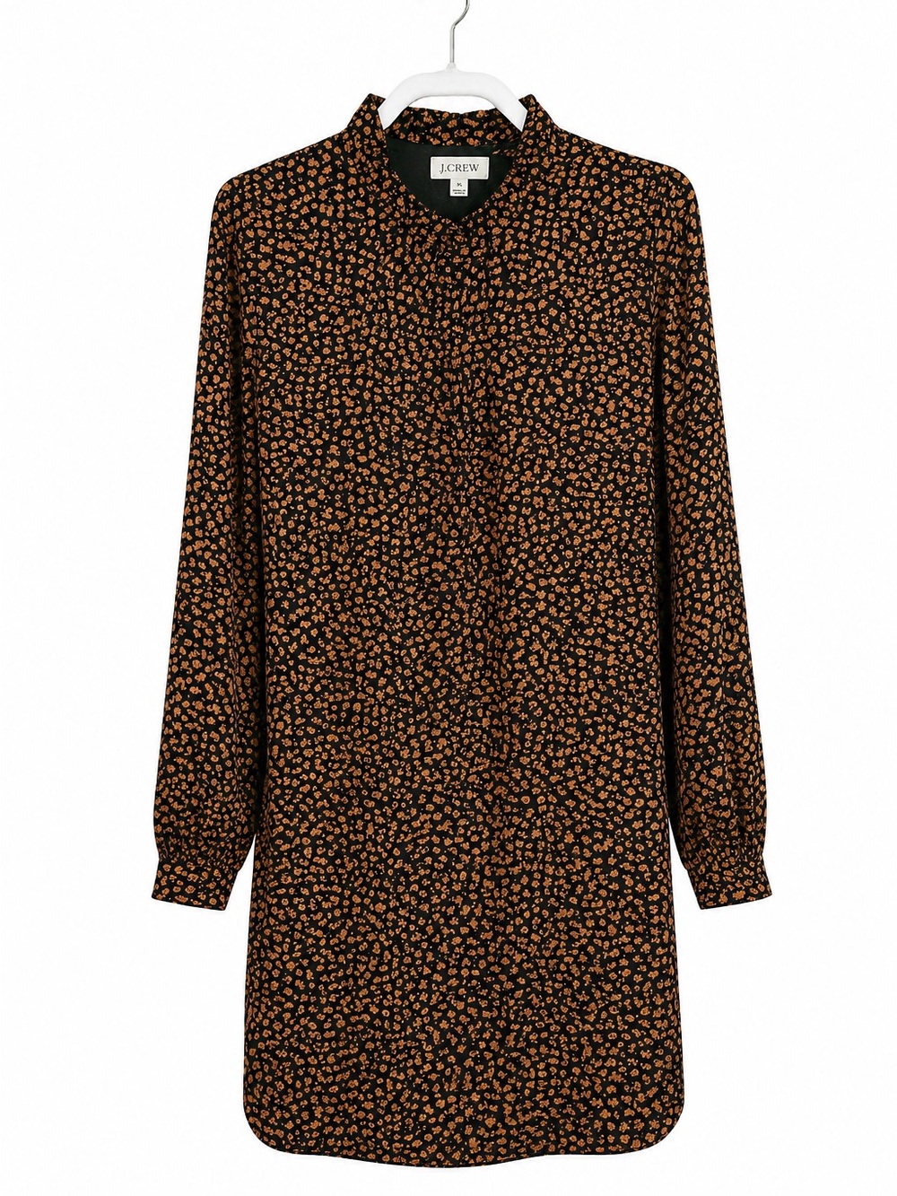J. Crew Factory Ruffleneck Shift Dress - Picture 2 of 3